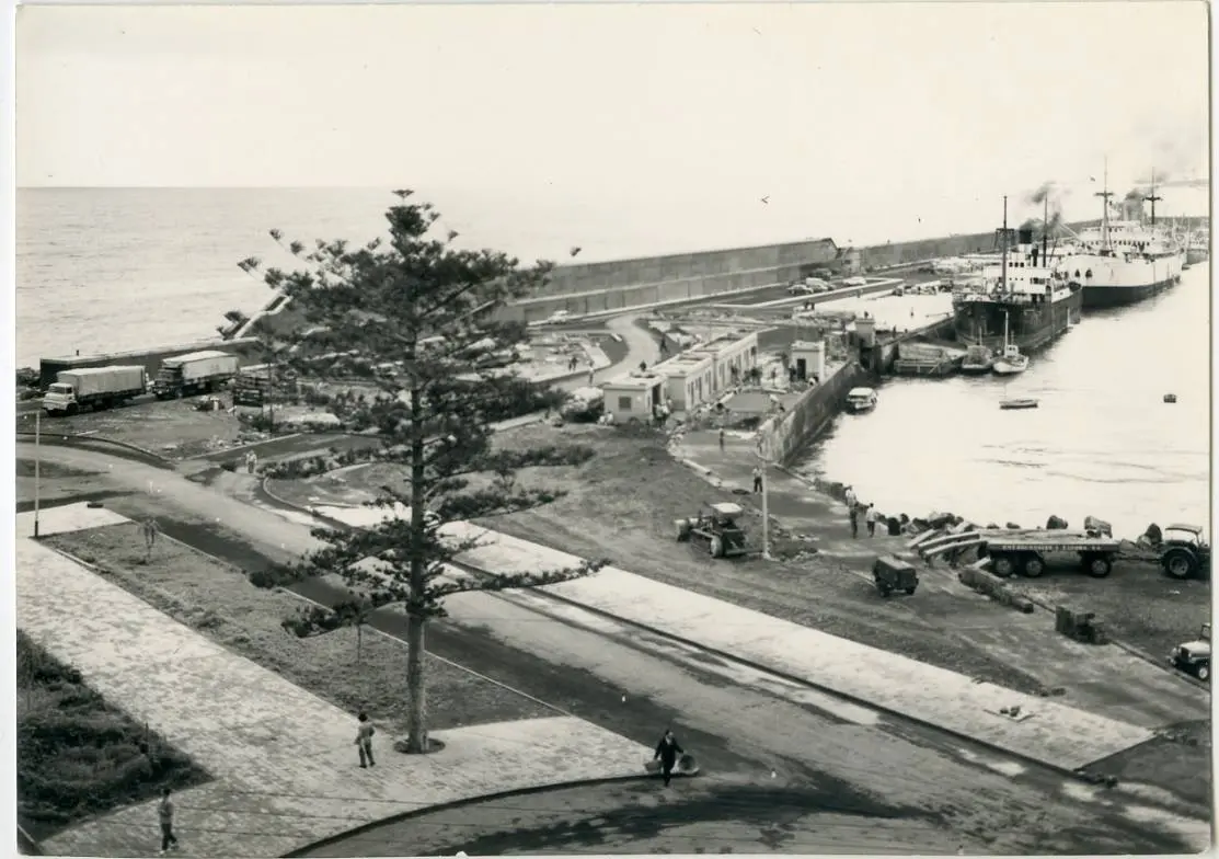 Vista parcial del puerto de Santa Cruz de La Palma